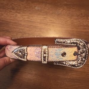 Little Girls Shayenne Leather Belt